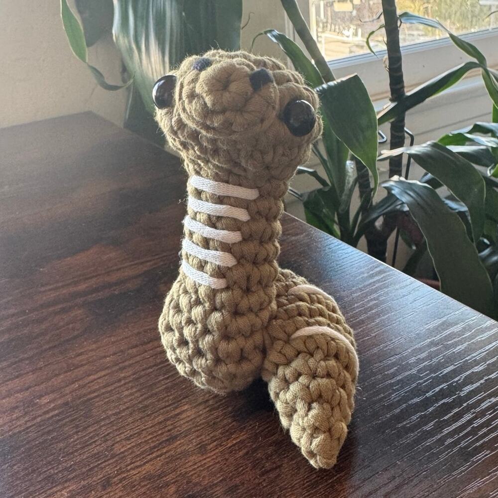 *Pre-Made Plushie* Woobles Harry Potter House Slytherin™ Serpent Crochet Animal